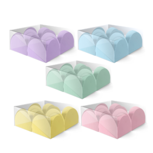 Caixa para Doces c/ 4 Unid Candy Colors