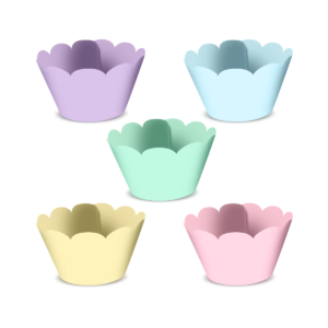Saia para Cupcake Pequena Candy Colors